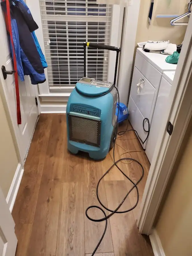 Commercial dehumidifier deployed for Flood Damage Cleanup in Springdale